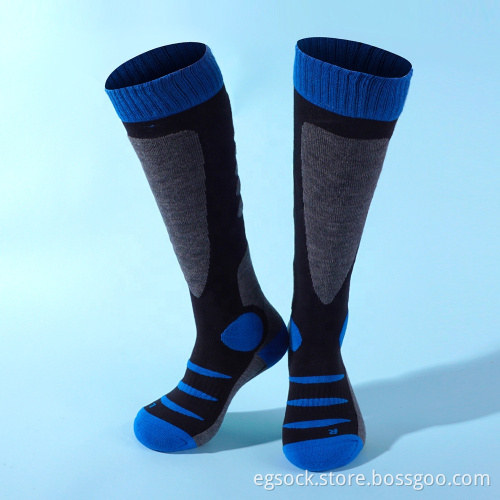 Merino wool knee high ski socks